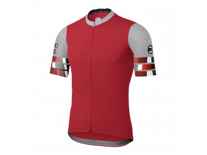 Dotout square cyklistický dres z funkčního materiálu - red
