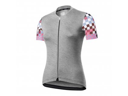 Dámský cyklistický dres Dotout Live W Jersey - melange light grey