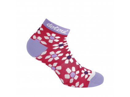 Dámské cyklistické ponožk Dotout Flower W Sock - fuchsia