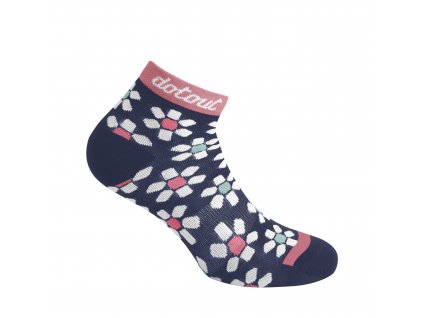Dámské cyklistické ponožk Dotout Flower W Sock - blue