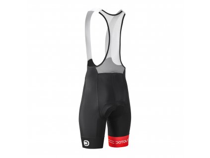 Cyklistické kalhoty Dotout Team Bib Short (pad DOT PRO) black-red