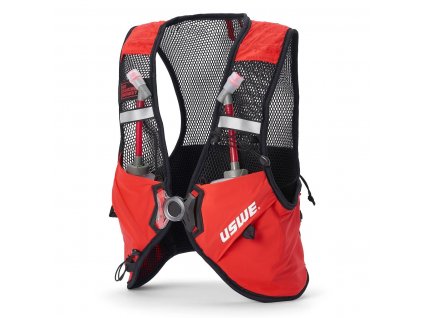 USWE pace 2 běžecká vesta s lahvemi - red/black m-l