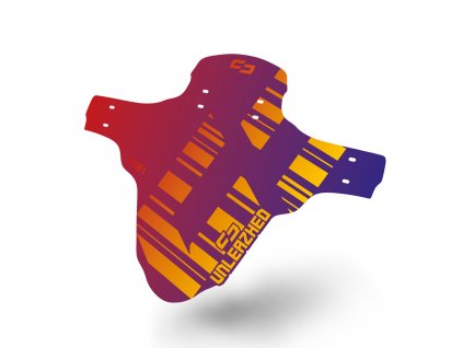 Unleazhed blatník do vidlice unsplash m01-flip flop - červeno-modrá/červeno-zlatá