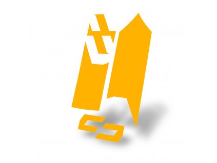 Unleazhed polep blatníku m02 skin sticker - orange