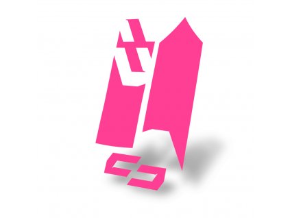 Unleazhed polep blatníku m02 skin sticker - pink