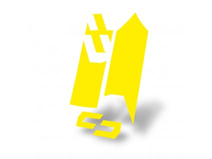 Unleazhed polep blatníku m02 skin sticker - yellow