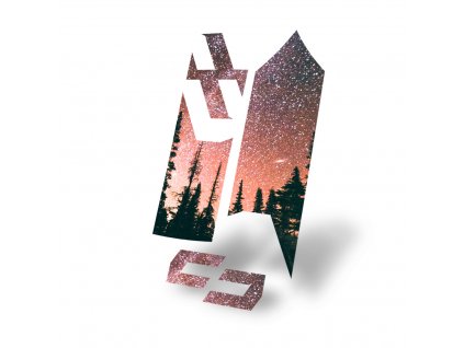 Unleazhed polep blatníku m02 skin sticker - night sky