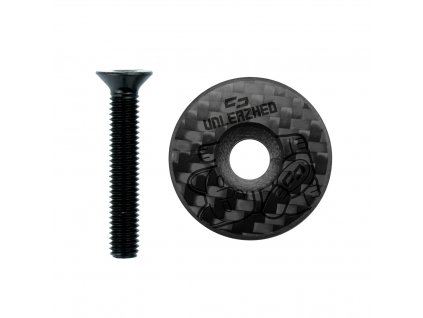 Unleazhed karbonové víčko představce s gravírovaným designem - lucky cat