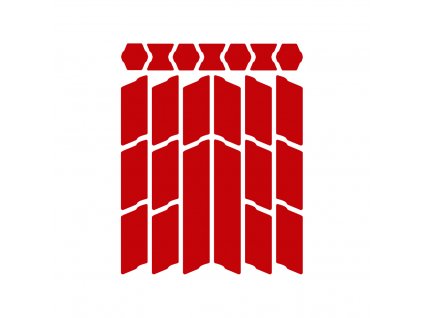 UNLEAZHED reflexní samolepky lightning - červená