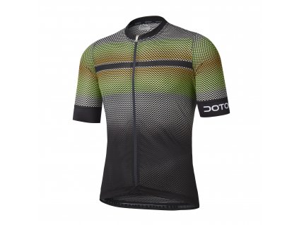 Cyklistický dres Dotout Futura Jersey-black-yellow