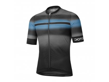 Cyklistický dres Dotout Futura Jersey-black-light blue