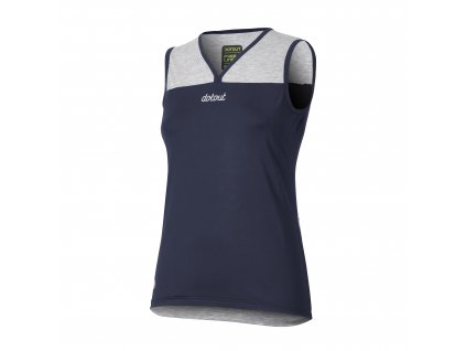 Dámský cyklistický dres Dotout Flip W Muscle Shirt-blue