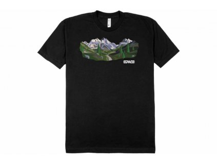 Enve mountainscape dámské tričko s krátkým rukávem - černá