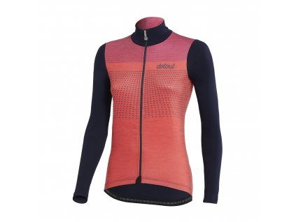 Dotout dámský cyklistický vlněný dres fanatica wool w jersey - coral