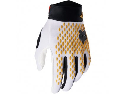FOX defend race cyklistické rukavice - white