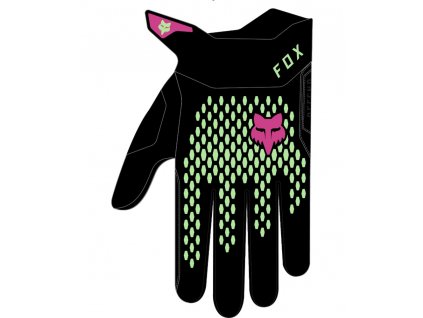 Dětské rukavice FOX YOUTHS Defend Race glove BLACK/GREEN