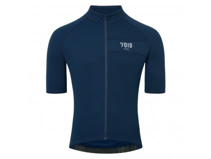 Cyklistický dres VOID Merino Jersey SS Men - Dark Blue