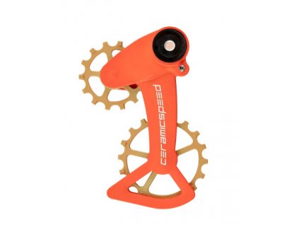 38976 ceramicspeed oversized kladky sram eagle axs cerakote coated firey orange bronze