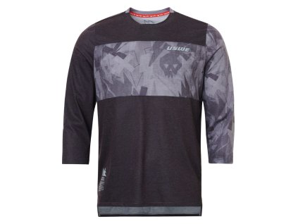 Dres USWE Camo 3/4 Jersey Men - Asphalt