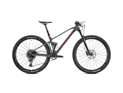 MONDRAKER f-podium carbon dc celoodpružené horské kolo - nimbus grey/carbon/flame red