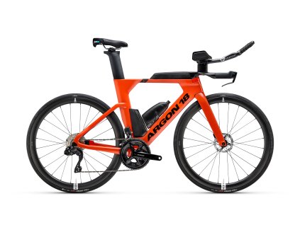 Triatlonové kolo Argon 18 E117 Disc 105 Di2 - Flaming red (Velikost S)