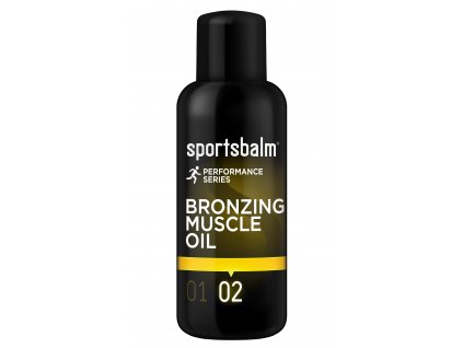 SPORTSBALM - YELLOW 2 Bronzing muscle OIL, 200ml