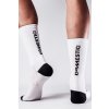 SOX cyklistické ponožky domestici - white/black (Velikost M)