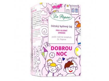 Dr. Popov - dětský bylinný čaj - dobrou noc, porcovaný 30 g