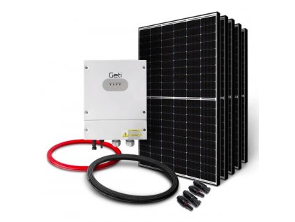 GETI GWH01 4000W  + 5x PV Canadian Solar  Solární MPPT regulátor GETI GWH01 MPPT-4000W