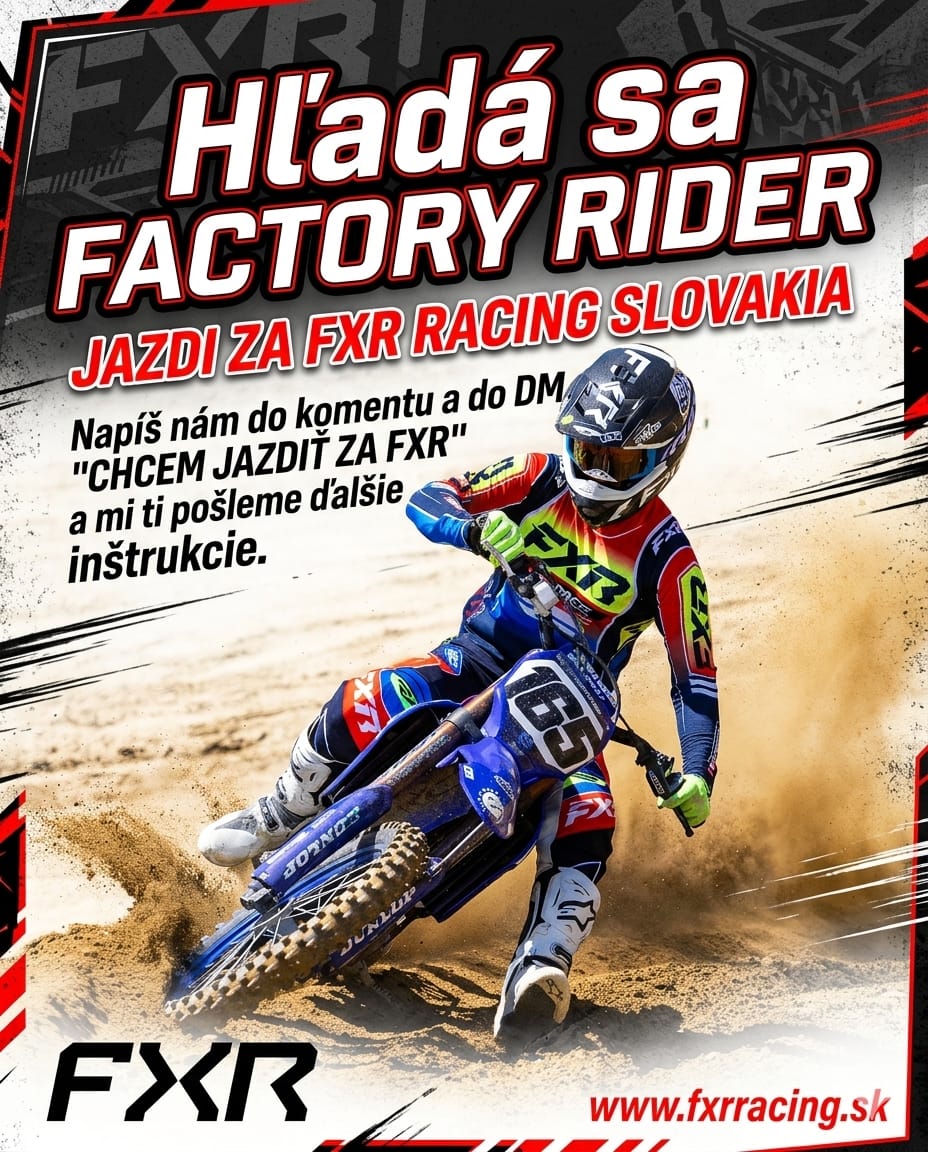 Hľadá sa Factory Rider pre FXR Racing Slovakia