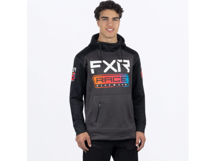 FXR Race Div Tech Pullover Hoodie Asphalt/Spectrum - pánska mikina