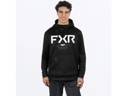FXR Helium Tech Pullover Hoodie Black/White - pánska mikina