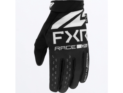 FXR Kids Reflex MX Glove Black/White - detské MX rukavice