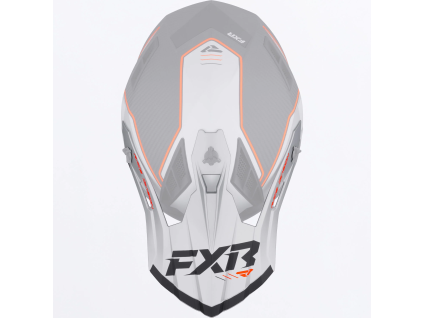 FXR Helium MX Carbon Helmet Peak Orange/Silver - Šilt prilby