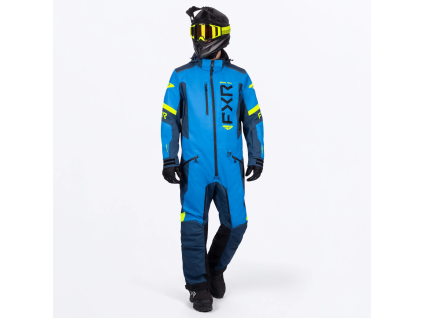 FXR Helium Lite Monosuit Blue/HiVis - pánsky overal