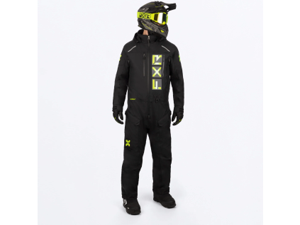 FXR Recruit Lite Monosuit Black/HiVis - pánsky overal