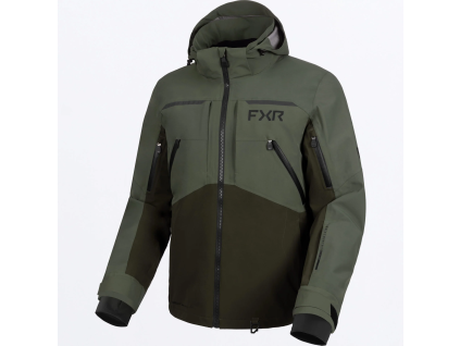 FXR Ridge Pro Trilaminate Jacket Olive/Army - pánska bunda