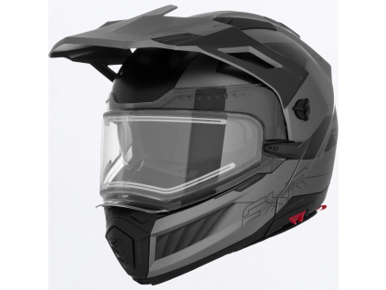 FXR Maverick X Pro Helmet Titanium - modulárna prilba s vyhrievaním