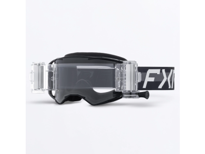 FXR Factory Ride Roll-Off Goggle Black - MX okuliare
