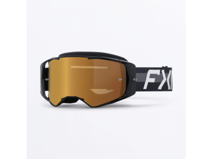FXR Factory Ride MX Goggle Black - MX okuliare