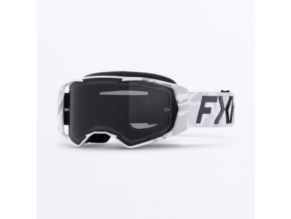 FXR Factory Ride MX Goggle White - MX okuliare