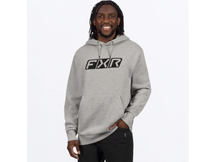 FXR Men's Pit Board Cotton Pullover Hoodie Grey/Black - pánska mikina