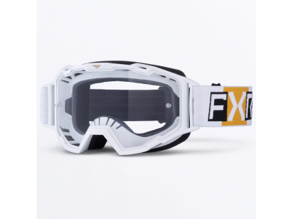 FXR Maverick Prime MX Goggle White/Gold - MX okuliare