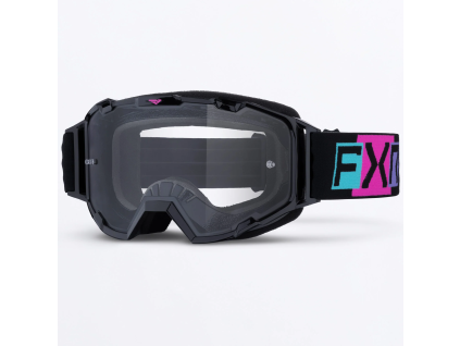 FXR Maverick Prime MX Goggle Black/Pink - MX okuliare