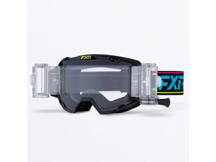 FXR Maverick Prime Roll-Off Goggle Rave - MX okuliare