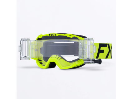 FXR Maverick Prime Roll-Off Goggle HiVis - MX okuliare