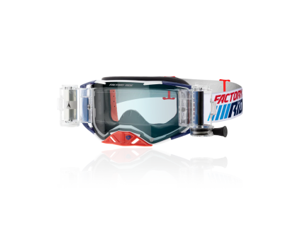 Factory Ride Roll-Off Goggle Patriot - MX okuliare