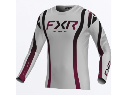 FXR Helium Infinity MX Jersey Silver - motokrosový dres