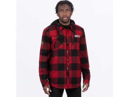 FXR Timber Insulated Flannel Jacket Rust/Black - pánska mikina