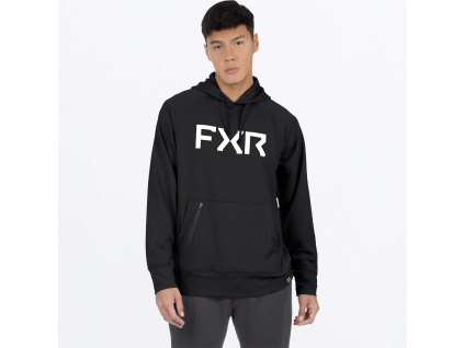 FXR Pilot UPF Pullover Hoodie Black/White - pánska mikina